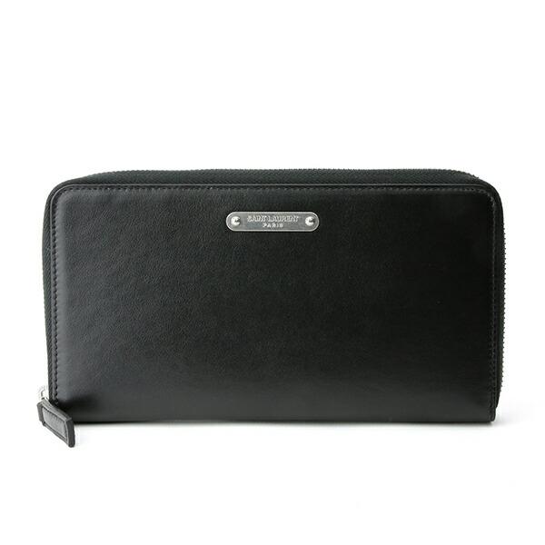 並行輸入 サンローラン 長財布(ラウンドファスナー) SAINT LAURENT ロゴプレート 46...