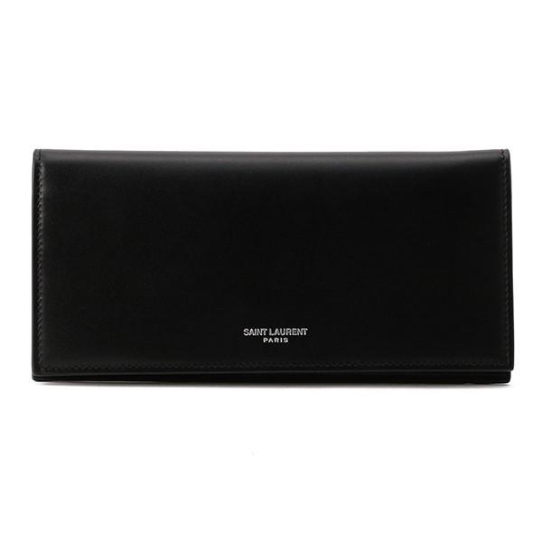 並行輸入 サンローラン  長財布 スムースレザー 556297 0U90N 1000 ブラック 黒 ...