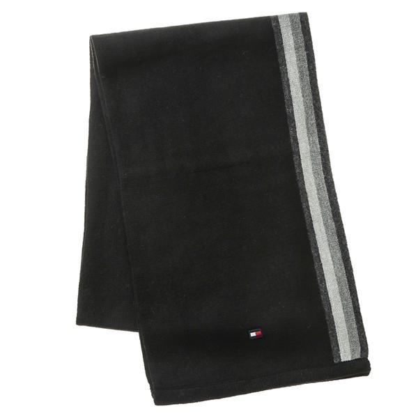 並行輸入 トミー ヒルフィガー マフラー・ストール SCARF H8C83607 001 ブラック ...