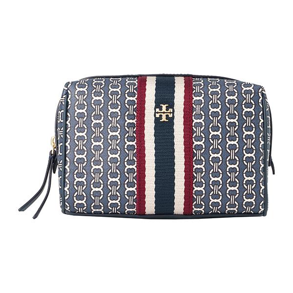 並行輸入 トリーバーチ  ポーチ ジェミニリンク 64346 436 ネイビー 紺 爆買