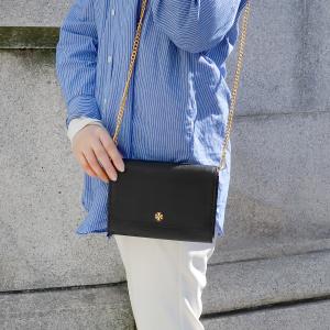 TORY BURCH トリーバーチ バッグ レザー エマーソン ロゴ