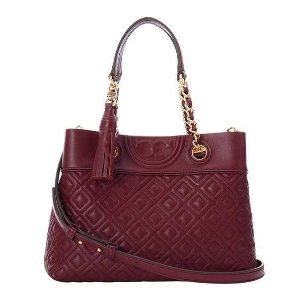 並行輸入 トリーバーチ ハンドバッグ SMALL TOTE 48892 609 ワインレッド系 爆買