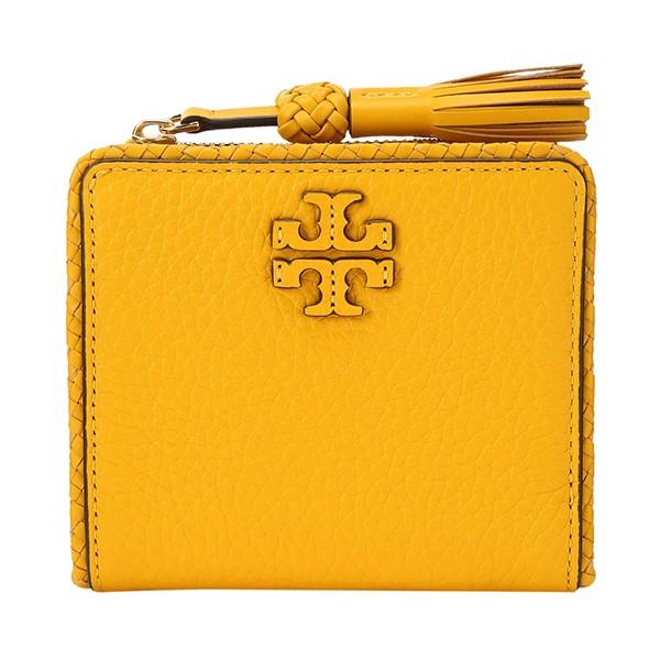 並行輸入 トリーバーチ 2つ折り財布 MINI WALLET 52722 708 イエロー 黄 爆買