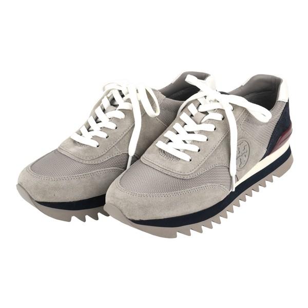 並行輸入 トリーバーチ  スニーカー ソートゥース ロゴ 44481 020 8 グレー 爆買