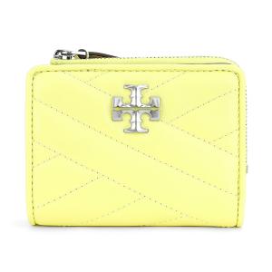 トリーバーチ　カラーブロック　折り財布　キャメル　イエロー TORY BURCH（トリーバーチ） 並行輸入 2つ折り財布 ブレイク カラー