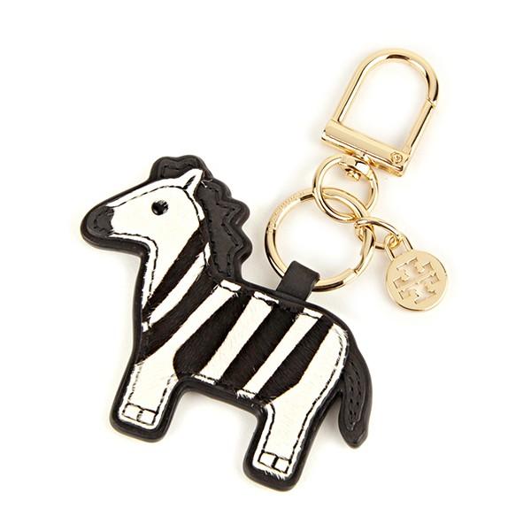 並行輸入 トリーバーチ キーホルダー KEY FOB 43608 113 ホワイト 白/ブラック 黒...