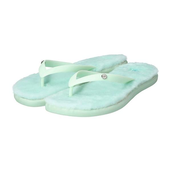 並行輸入 アグ  サンダル フラッフィー II 1099835 AGL 7 エメラルドグリーン 爆買