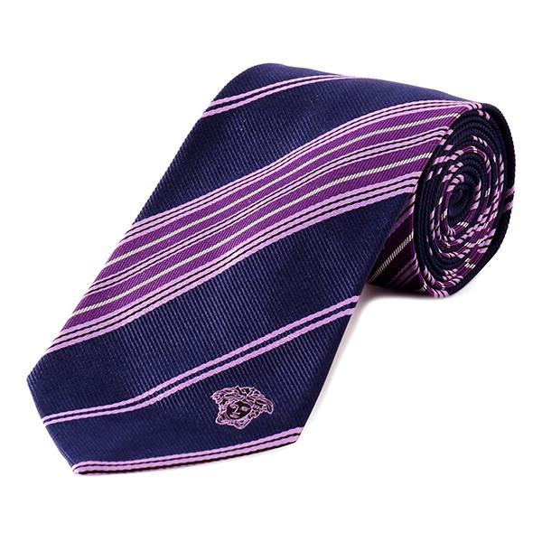 並行輸入 ヴェルサーチ  ネクタイ シルク 0330 0004 ネイビー 爆買