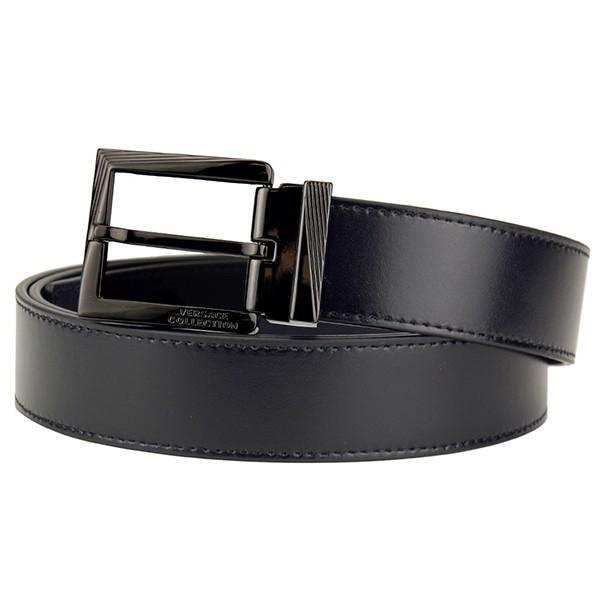 並行輸入 ヴェルサーチ ベルト レザーベルト V91175S V000C ブラック 黒 爆買