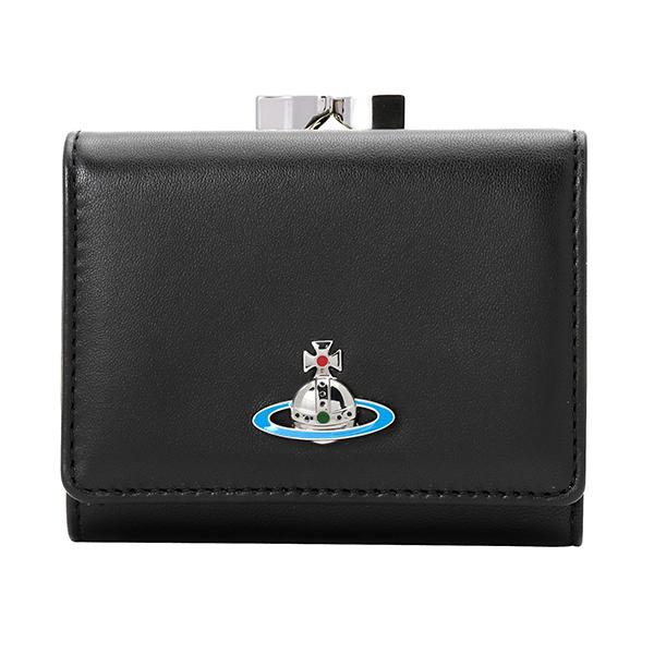 並行輸入 ヴィヴィアン ウエストウッド 3つ折り財布 ブラック 黒 Vivienne Westwoo...