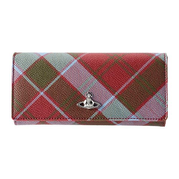 並行輸入 ヴィヴィアン ウエストウッド 長財布 レッド系 マルチ Vivienne Westwood...