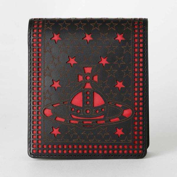 並行輸入 ヴィヴィアン ウエストウッド 2つ折り財布 ALUMINIUM LEATHER 51070...