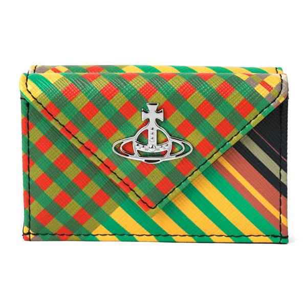 並行輸入 ヴィヴィアン ウエストウッド 3つ折り財布 Vivienne Westwood タータンプ...