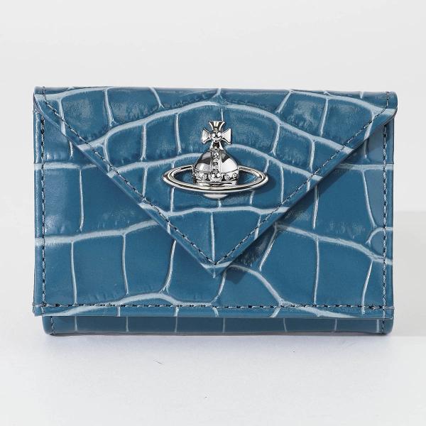 並行輸入 ヴィヴィアン ウエストウッド 3つ折り財布 Vivienne Westwood クロコダイ...