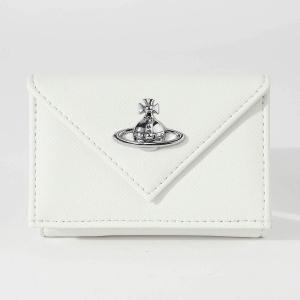 並行輸入 ヴィヴィアン ウエストウッド 3つ折り財布 Vivienne Westwood サフィアーノ プレイン 5115002EW S0021 ユニセックス ホワイト 白
