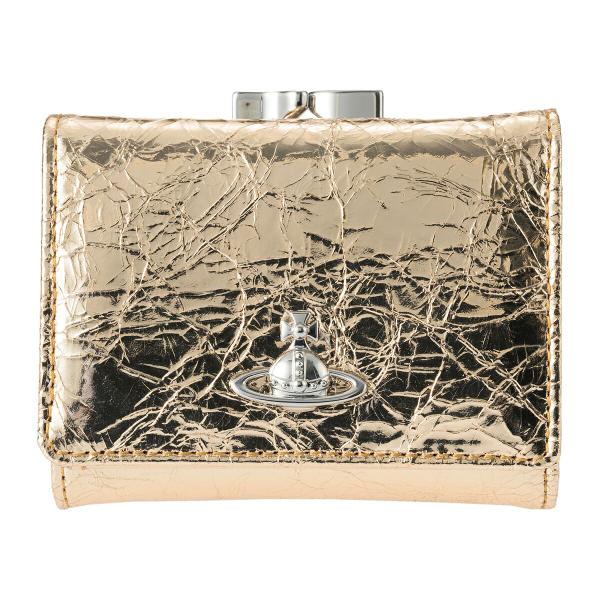 並行輸入 ヴィヴィアン ウエストウッド 3つ折り財布 Vivienne Westwood メタリック...