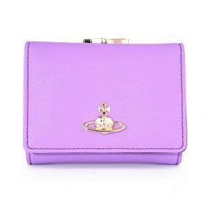 並行輸入 ヴィヴィアン ウエストウッド 3つ折り財布 Vivienne Westwood サフィアーノ バイオグリーン 5115002MW S000B J405 ユニセックス ライトパープル
