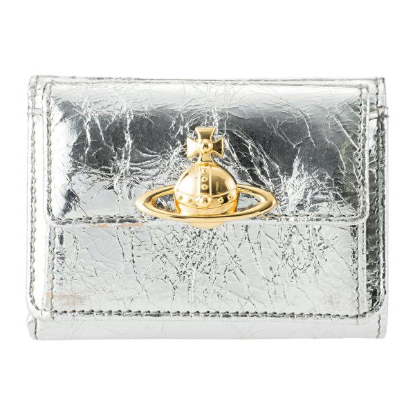 並行輸入 ヴィヴィアン ウエストウッド 3つ折り財布 Vivienne Westwood メタリック...