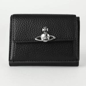 並行輸入 ヴィヴィアン ウエストウッド 3つ折り財布 Vivienne Westwood ピーユー グレイン 5115002TW S000D N403 ユニセックス ブラック 黒