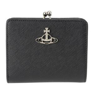 並行輸入 ヴィヴィアン ウエストウッド 2つ折り財布 Vivienne Westwood サフィアーノ 5115002YW L001N N401 レディース ブラック 黒
