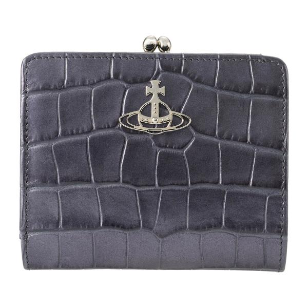 並行輸入 ヴィヴィアン ウエストウッド 2つ折り財布 エンボスド クロコダイル レザー 511500...