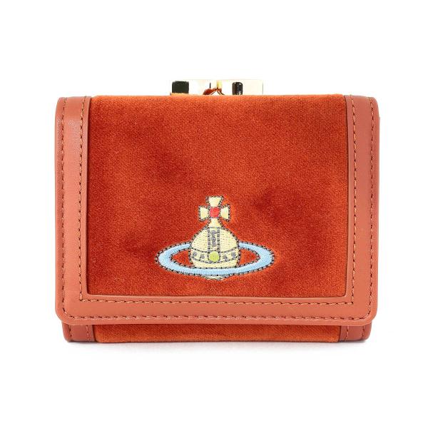 並行輸入 ヴィヴィアン ウエストウッド 3つ折り財布 Vivienne Westwood ベルベット...
