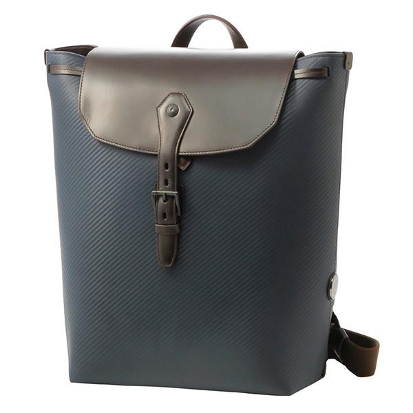 並行輸入 ダンヒル リュックサック シャーシ L3X570N ネイビー/ダークブラウン 爆買