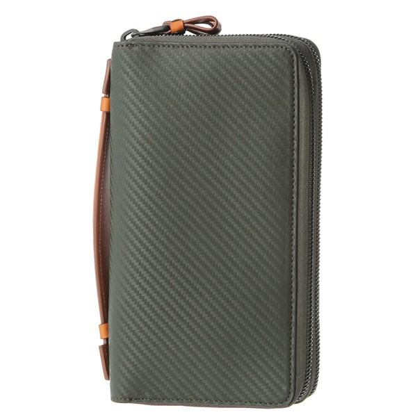 並行輸入 ダンヒル 長財布(ラウンドファスナー) ダブルジップ オーガナイザー L2A245V グリ...