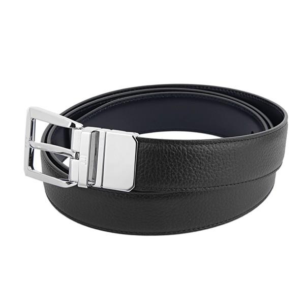 並行輸入 ダンヒル ベルト リバーシブルベルト 18F4T10GR1 ブラック 黒/ネイビー 爆買