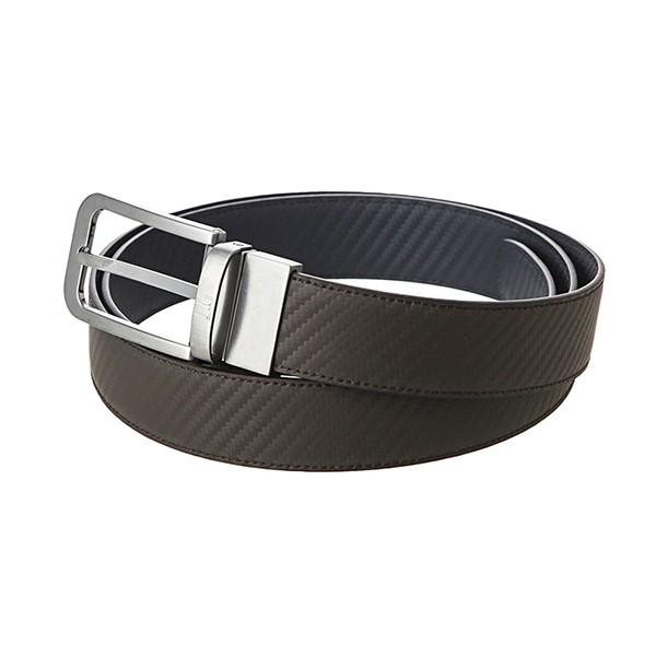 並行輸入 ダンヒル ベルト リバーシブルバックル レザーベルト HPX850B ブラウン/ネイビー ...