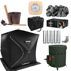 BRUCKE テントサウナ ホンマ製作所薪ストーブ 別注A-41 オールインワン