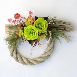 造花 YDM 胡蝶蘭しめ縄アレンジ NAATW-001 しめ縄 正月飾り しめ縄