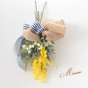 スワッグ 手作りキット ミモザ 玄関 玄関リー...の詳細画像2