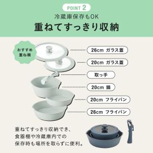 公式 BRUNO フライパン6点セット ブルー...の詳細画像5