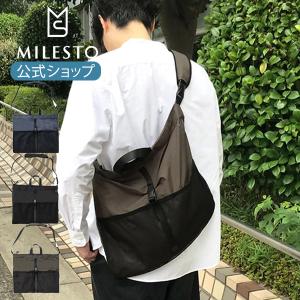 30%OFF ショルダーバッグ メンズ トートバッグ milesto ミレスト MILESTO LITE 超軽量 2WAYショルダートートバッグ 肩掛けバッグ 斜めがけバッグ レディース｜bruno-official