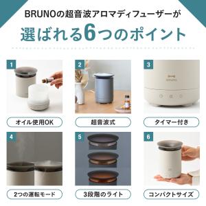 公式BRUNO 超音波アロマディフューザー F...の詳細画像3