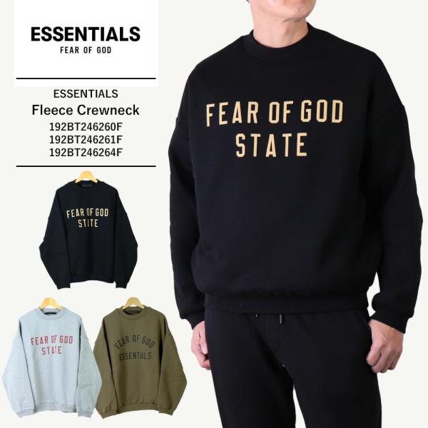 エッセンシャルズ トレーナー FEAR OF GOD ESSENTIALS フリース クルーネック ...
