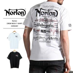 nortonメンズ服 Norton tシャツ ノートン tシャツ クルーネック Tシャツ 半袖 メンズ Norton 232N1007