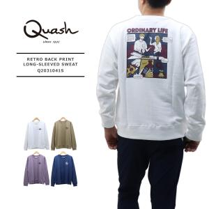 QUASH MENS LONG-SLEEVED BACK PRINT SWEAT Q2031041S / クワッシュメンズ スウェット バックプリント プルオーバー 長袖 Q2031041S｜bruno-regas