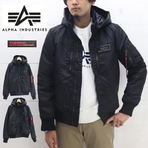 ALPHA INDUSTRIES フーデッド リブジャケット サーモライト HOODED RIB JACKET THERMOLITE TA1396 SALE&amp;送料無料