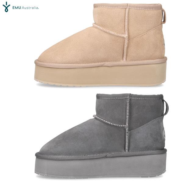 レディース EMU ムートンブーツ PLATFROM MICRO WOOL W13159: 正規品/...