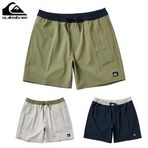 送料込【ゆうパケット】25SS QUIKSILVER トランクス QBS252007 COLORBLOCK SOLID VOLLEY 17NB: 正規品/クイックシルバー/メンズ/サーフパンツ