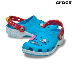 18cmから24cm 子供用 CROCS サンダル 211692 KIDS' DORAEMON CLASSIC CLOG ドラエモン: 正規品/クロックス/ジュニア/キッズ/ドラえもん/アニメ/コラボ