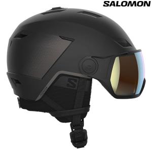 23-24 SALOMON ヘルメット PIONEER LT VISOR PHOTO SIGMA: 正規品/サロモン/メンズ/スキー/スノーボード/snow｜brv-2nd-brand