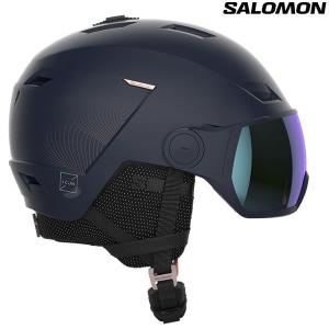 23-24 レディース SALOMON ヘルメット ICON LT VISOR PHOTO SIGMA: 正規品/サロモン/スキー/スノーボード/snow｜brv-2nd-brand