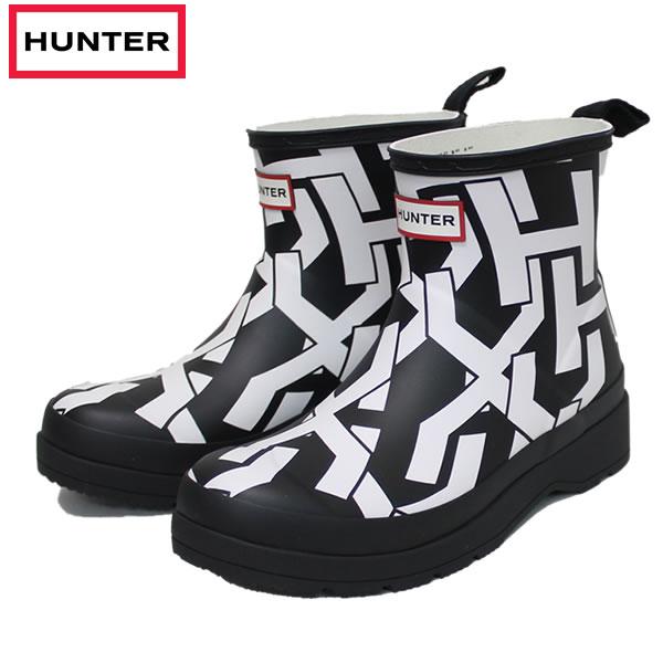 レディース HUNTER レインブーツ W play short h-print boot WFS2...