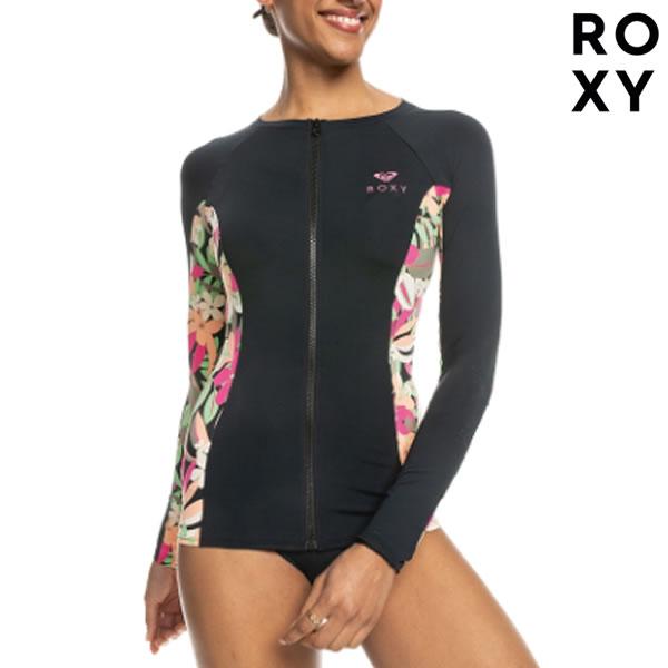 24SS ROXY ラッシュガード LS ZIP LYCRA GRJWR03036: 正規品/レディ...