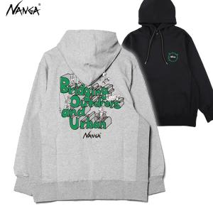 NANGA（ナンガ） エコハイブリッドボックスロゴスウェットフーディー