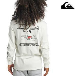 Sサイズのみ 21FW QUIKSILVER 長袖Tシャツ PEANUTS COWABUNGA LS aqyzt08442: 正規品/クイックシルバー/メンズ/ロンTEE/surf
