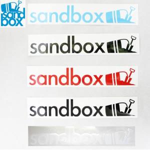 送料込【ゆうパケット】SANDBOX ステッカー 10" LONG BACK 正規品/サンドボックス/シール/スノーボード/snow